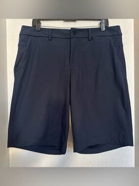 Lululemon Commission Classic-Fit Shorts 11” True Navy Mens Size 36  EUC